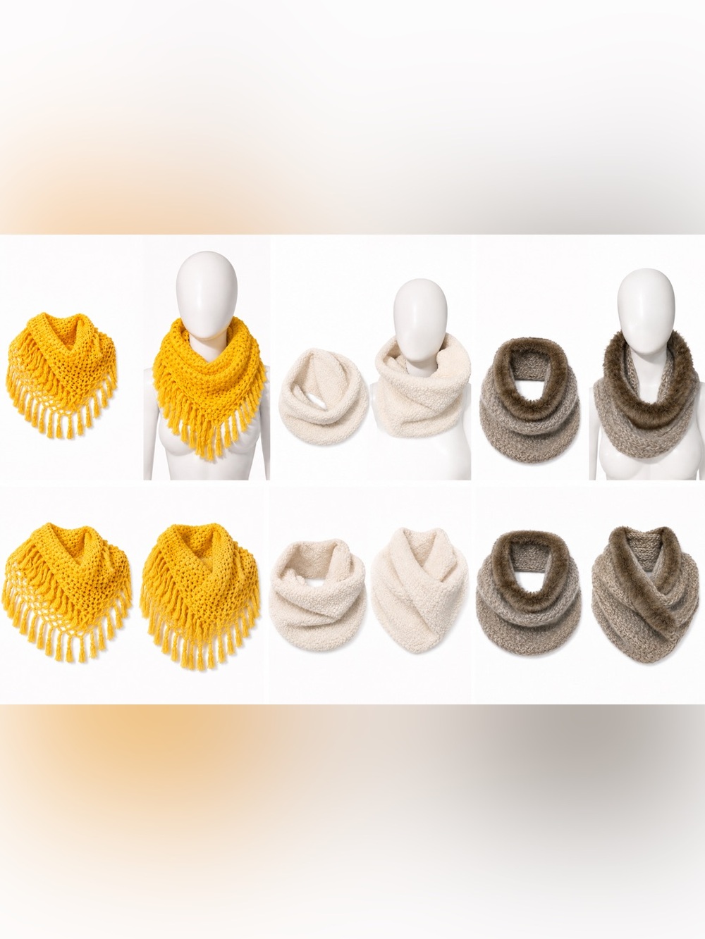 Cozy Scarf Bundle (3) | American Eagle + Old Navy | Winter Neutral Bundle